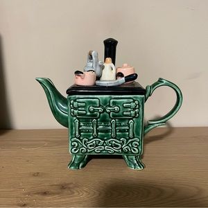 VINTAGE ceramic teapot antique Stove cardinal 80s